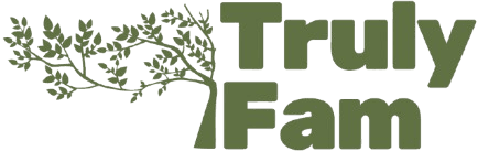 Abstract 3D network of glowing nodes representing family connections